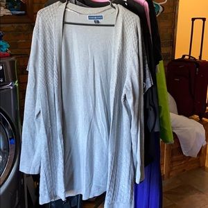 Karen Scott XXL Long Cardigan Grey Women’s